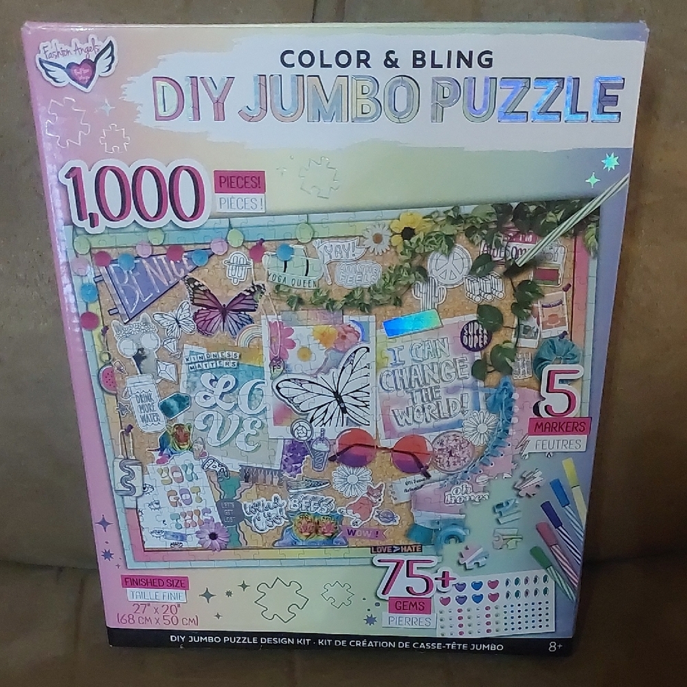 🧩 Color & Bling DIY Jumbo Puzzle - 1000 Pieces
